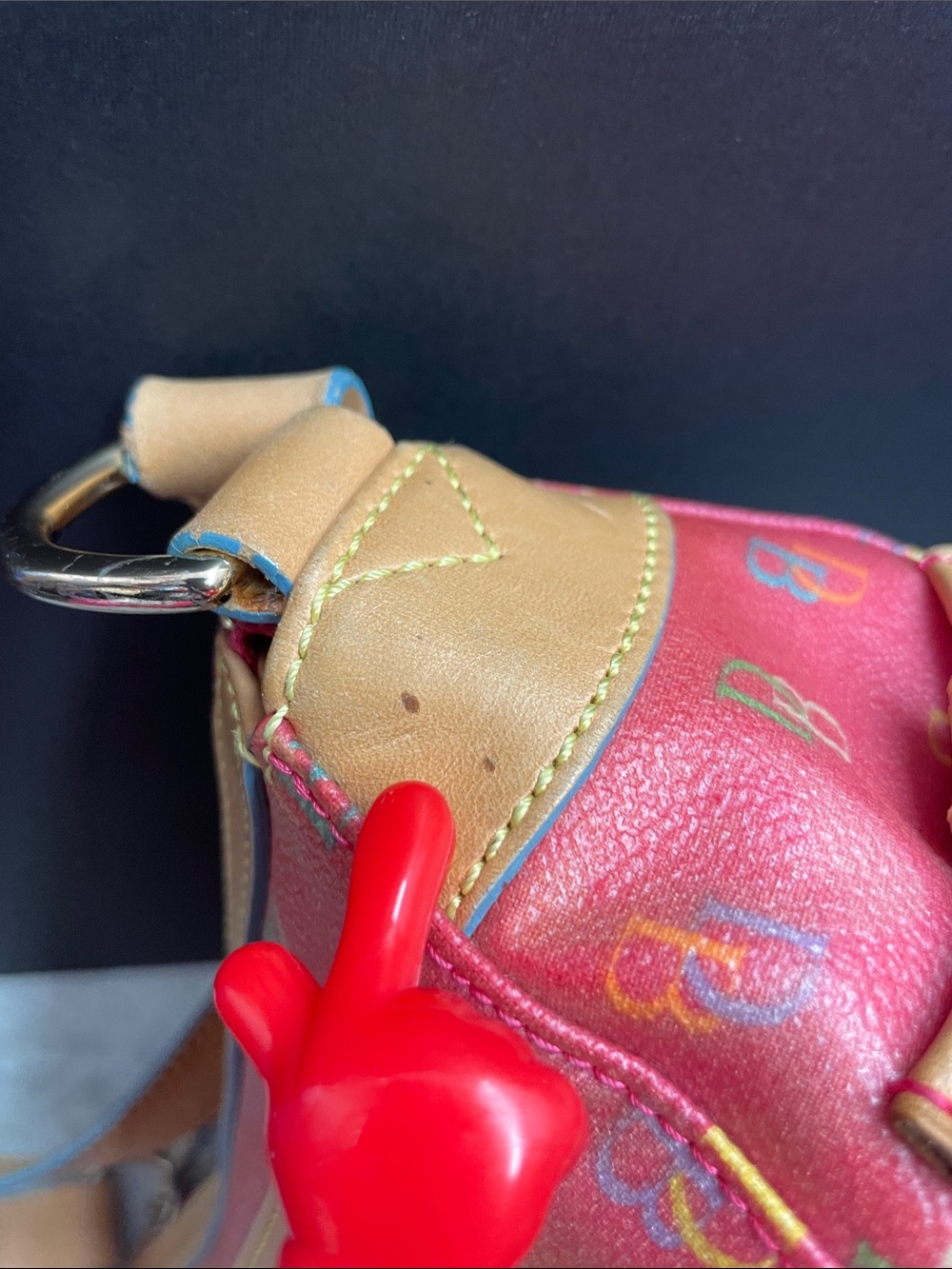 Vintage Dooney & Bourke Rainbow Baguette - Picture 10 of 17